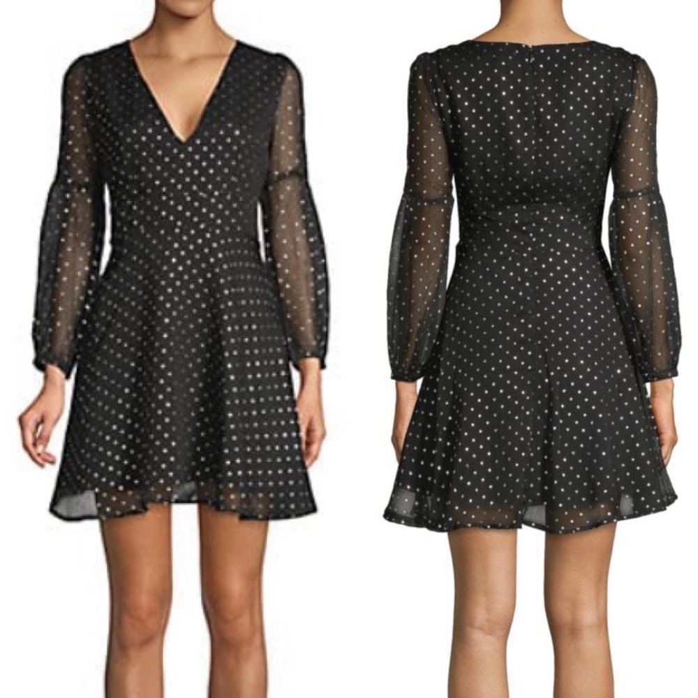 BB Dakota Star-Print Mini Dress, size 4